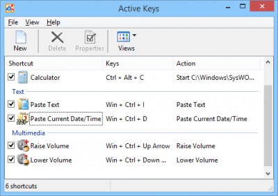 Active Keys 2.5 screenshot