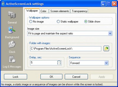 ActiveScreenLock 2.82 screenshot