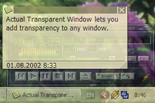 Actual Transparent Window 8.14.4 screenshot
