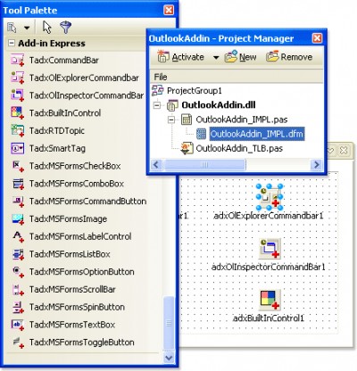 Add-in Express 2007 for VCL 2007.3.4 screenshot