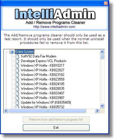 Add Remove Program Cleaner 2.0 screenshot