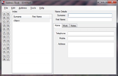 Addraman Address Manager 3.00 screenshot