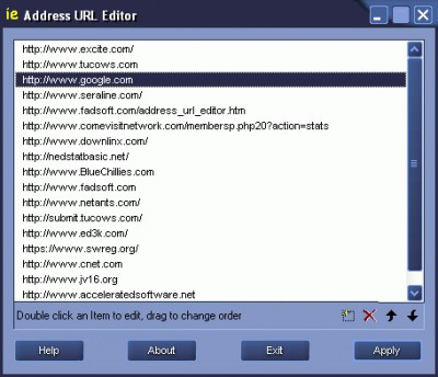 Address URL Editor 1.10 screenshot