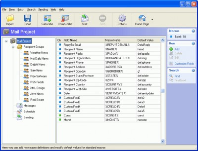 Advanced Emailer 7.0 screenshot