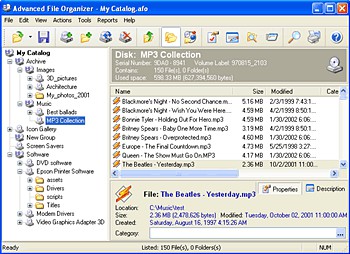 Advanced File Organizer 3.01 screenshot