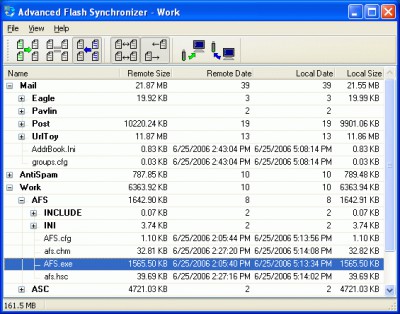 Advanced Flash Synchronizer 1.7 screenshot