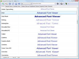 Advanced Font Viewer 5.15 screenshot