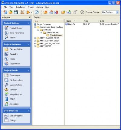 Advanced Installer Professional 3.3 screenshot