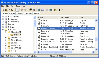 Advanced MP3 Catalog 3.30h screenshot