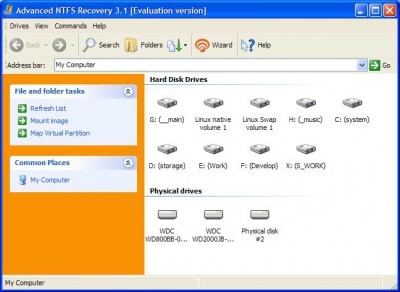 Advanced NTFS Recovery 3.3 screenshot