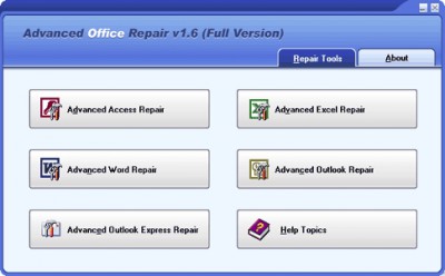 Advanced Office Repair 1.6 screenshot