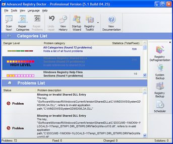 Advanced Registry Doctor Lite 10.12.110. screenshot