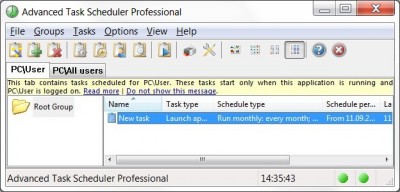 Advanced Task Scheduler Professional 5.1.0.701 screenshot
