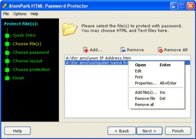 AeroTags  HTML Password Protector 1.32 screenshot