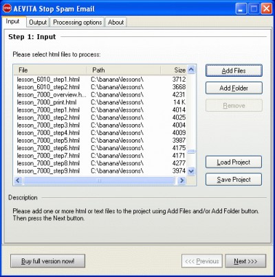 AEVITA Stop SPAM Email 1.01 screenshot