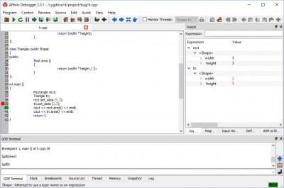 Affinic Debugger (GDB/LLDB) for Mac OS X - Lite Ve 2.0.1 screenshot