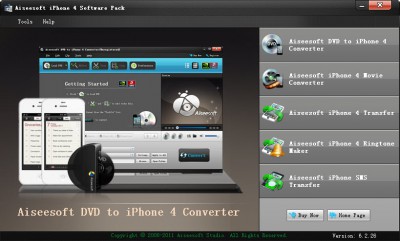 Aiseesoft iPhone 4 Software Pack 6.2.26 screenshot
