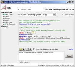 Akeni Help Desk Assistant Enterprise IM 1.0 screenshot