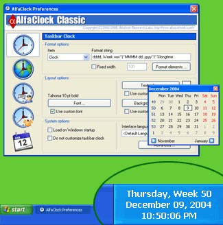 AlfaClock 1.84 screenshot