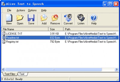 Alive Text to Speech 6.0.8.2 screenshot
