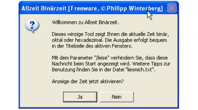 Allzeit Binärzeit 1.79 screenshot