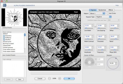 AlphaPlugins Engraver III for Mac OSX 1.0 screenshot