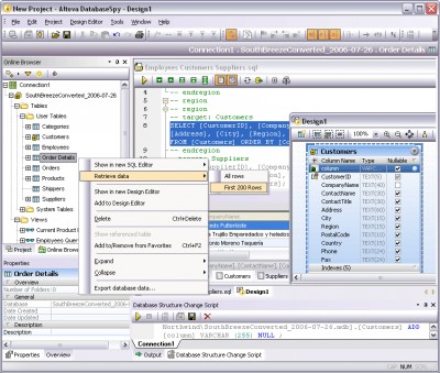 Altova DatabaseSpy Enterprise Edition 2017sp1 screenshot