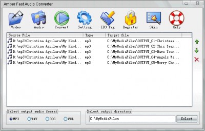Amber Fast Audio Converter 1.0.1 screenshot