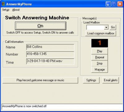 AnswerMyPhone 2.7 screenshot