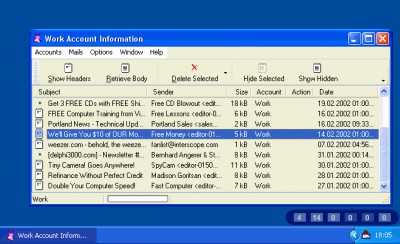 ANT 4 MailChecking SE2000 2.1 screenshot