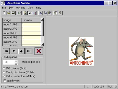 Antechinus Animator 5.5 screenshot