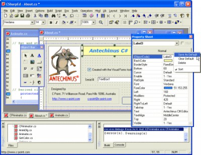 Antechinus C# Editor 6.2 screenshot
