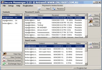 Antrasoft Secure Messenger 3.5 screenshot