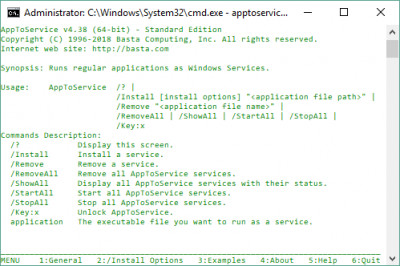 AppToService 4.38 screenshot