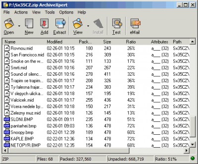 ArchiveXpert 2.02.80 screenshot