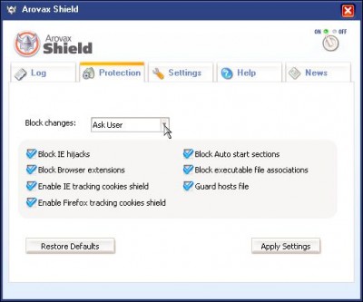 Arovax Shield 1.3.15 screenshot