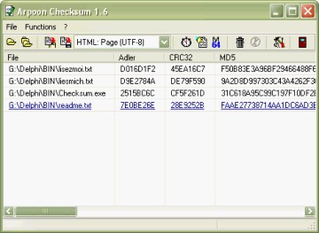 Arpoon Checksum 1.6 screenshot