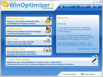 Ashampoo WinOptimizer v4.41 screenshot