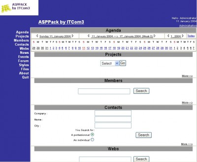 ASPPack GroupWare 2.1.3 screenshot