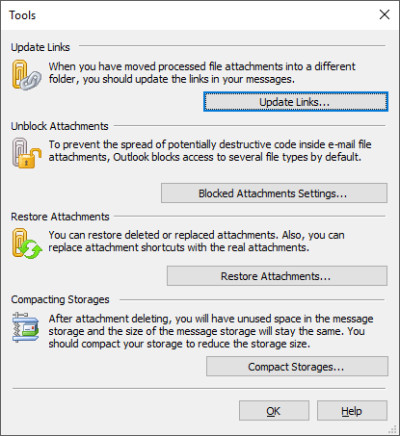 Attachments Processor for Outlook 5.0.2 screenshot
