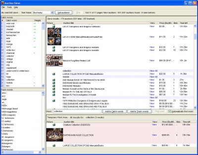 AuctionSieve 2.5.5 screenshot