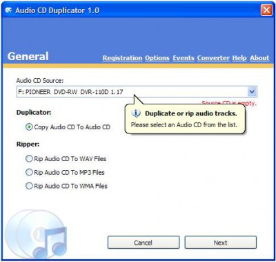 Audio CD Duplicator 2.0 screenshot