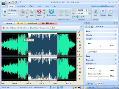Audio Editor Pro 5.5 screenshot