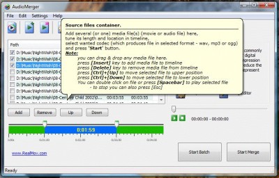 AudioMerger 2.0 screenshot