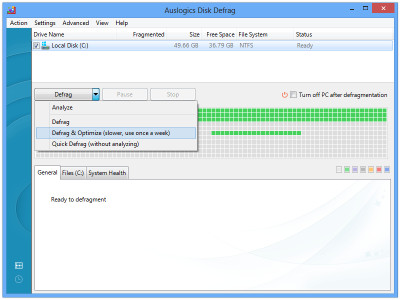 Auslogics Disk Defrag 7.1.5 screenshot