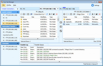Auto FTP Manager 7.22 screenshot