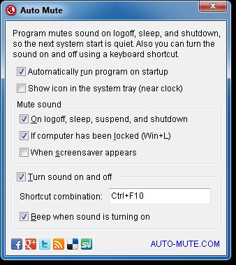 Auto Mute 4.5 screenshot