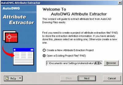 AutoCAD Attribute Extractor 2.653 screenshot