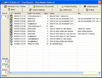 AutoDoc HSE Fax/E-Mail/SMS/Archive 1.461 screenshot