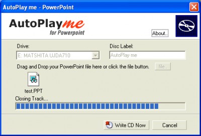 AutoPlay me for Power Point 5.0.2 screenshot